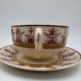 Chocolate cup, Sarreguemines, Derby model, ironstone