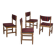 1970s, Danish set of 4 dining chairs, original condition, oak, wool.