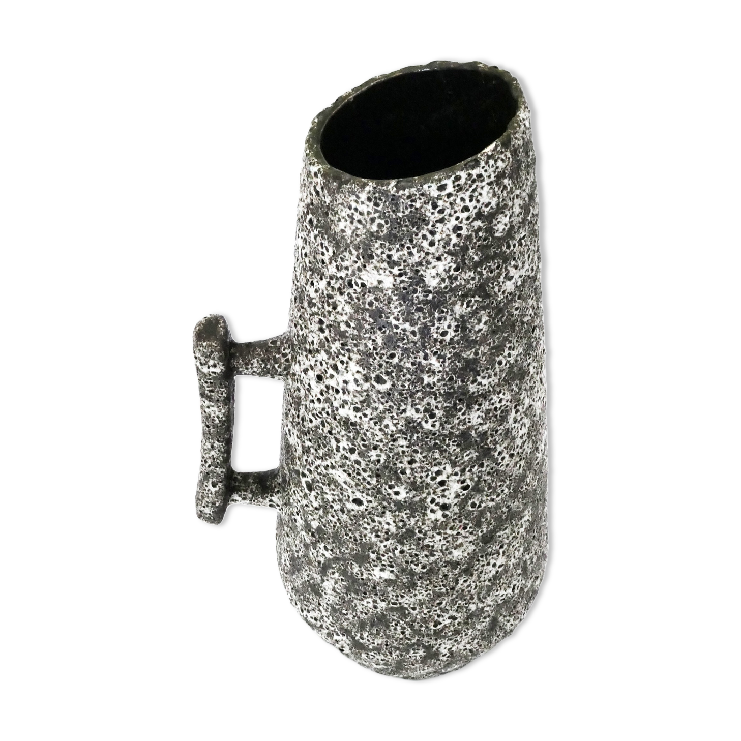 Ceramic vase fat lava jopeko 1960s-70s
