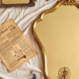 Golden shell mirror