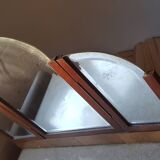 Art Deco dressing table with articulated triptych mirror