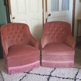 Pair of toad armchairs