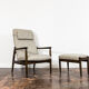 Gfm 64 back armchair with ottoman by edmund homa 1960's