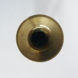 Golden brass candlestick
