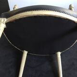Fauteuil noir restauré