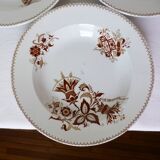 3 deep plates from Sarreguemines, Danish model 210427.