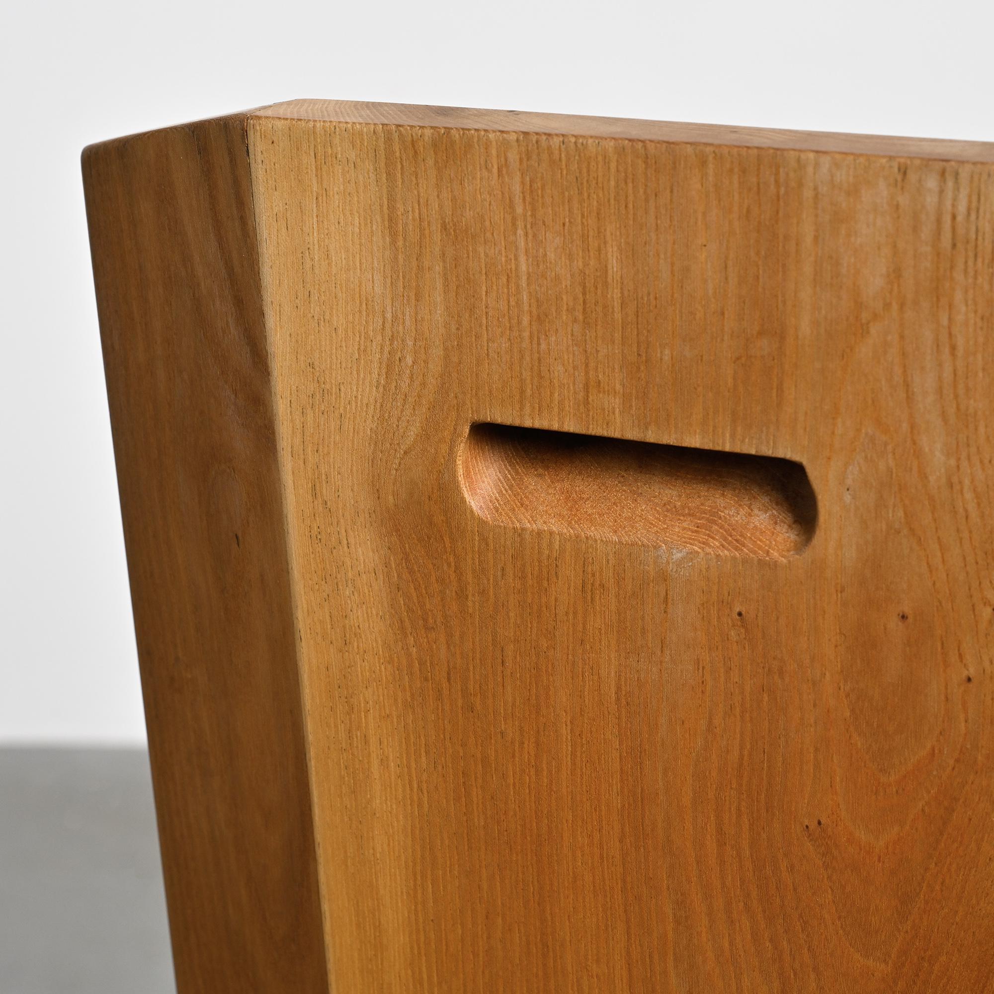 Set of 4 chairs model S28 by Pierre Chapo, France circa 1965.