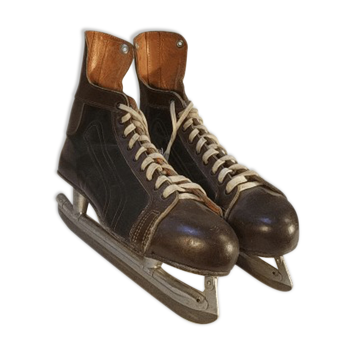 Former NHL Hockey Skates - Daoust Pro Model Canada - Vintage Sports Deco