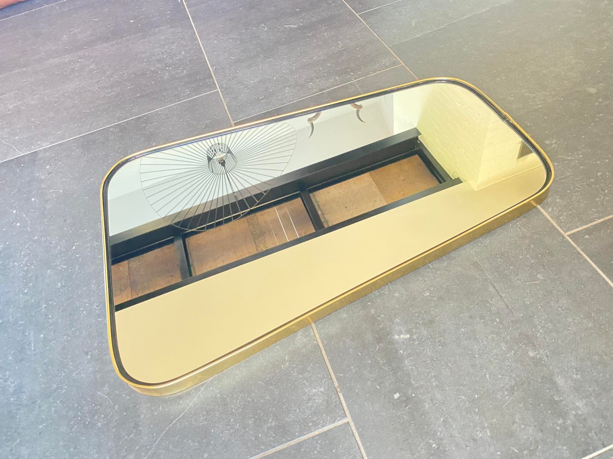 Trapezoidal vintage mirror
