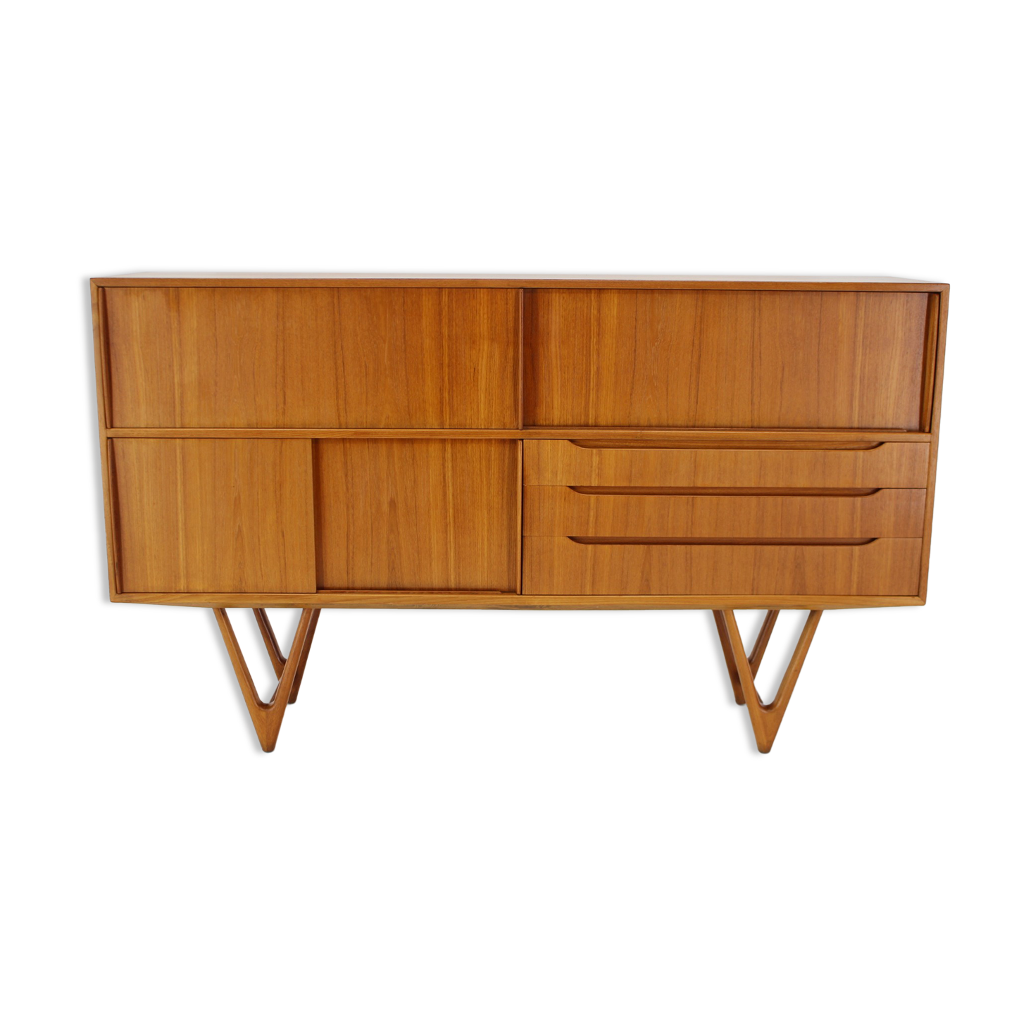 1960s Kurt Ostervig Teak Highboard ,Denmark