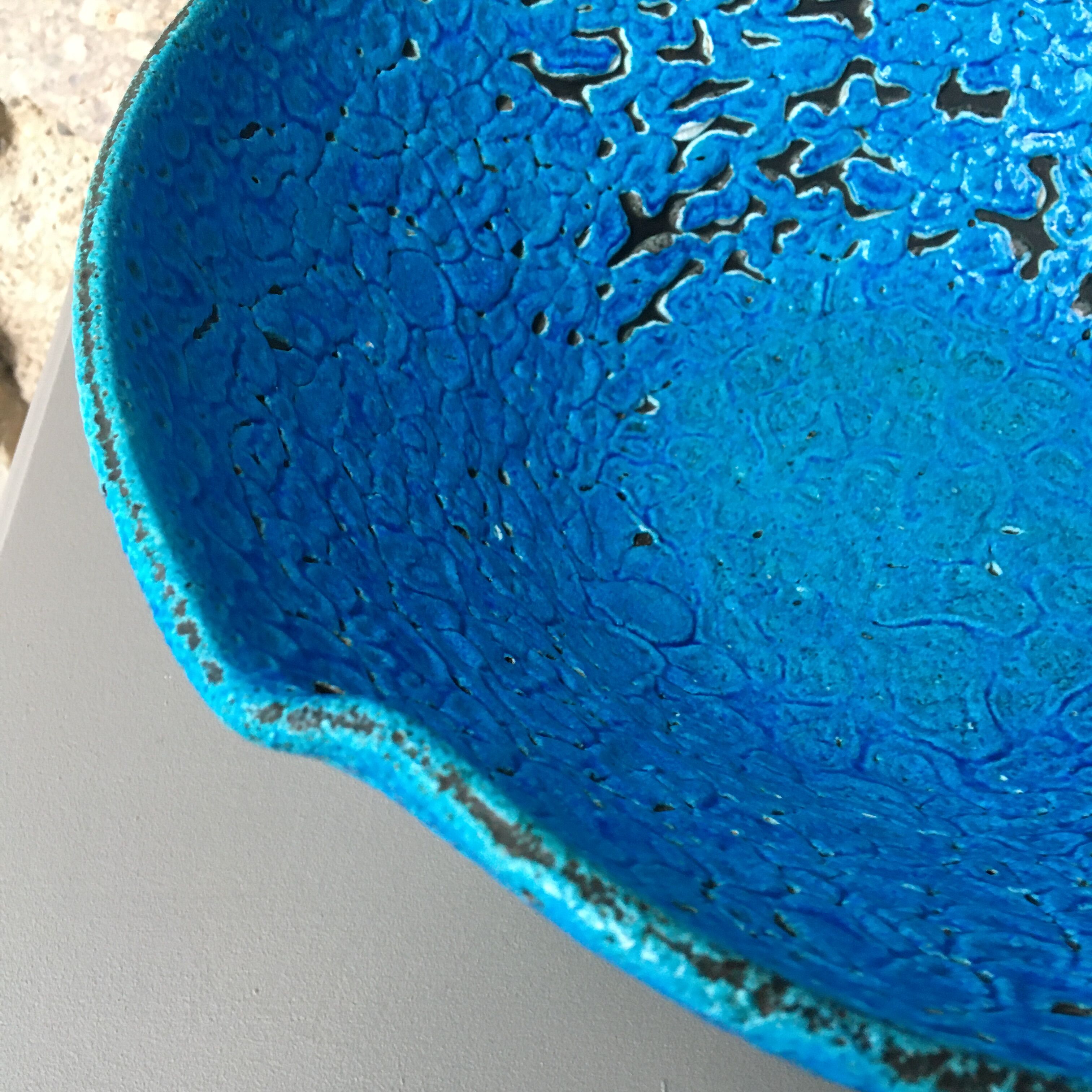 Large XL cup ceramic in turquoise Fat Lava