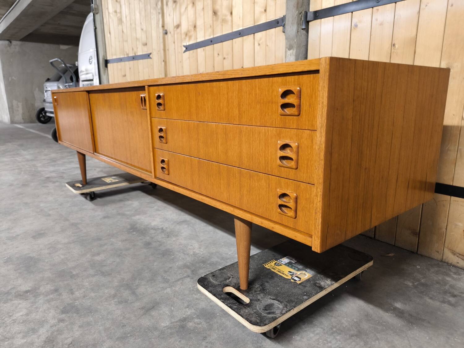 Vintage Scandinavian teak sideboard
