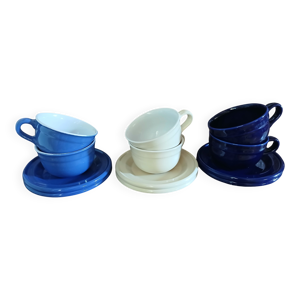 6 tasses anciennes Émile