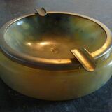 Alabaster and brass ashtray, Genuine Alabaster, vintage Italian circa 1960