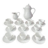 Hustchenreuther white porcelain coffee service for 10 people