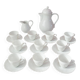 Hustchenreuther white porcelain coffee service for 10 people