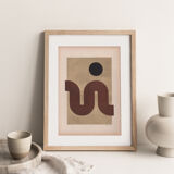 Collage on C210 paper signed Eawy