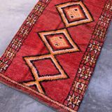 Red Boujad Moroccan rug - 224 x 113 cm