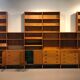 Danish large modular teak shelving unit bookcase, 70s
