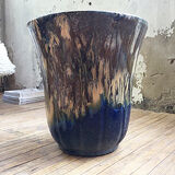 FLOWER pot XXL in glazed earth