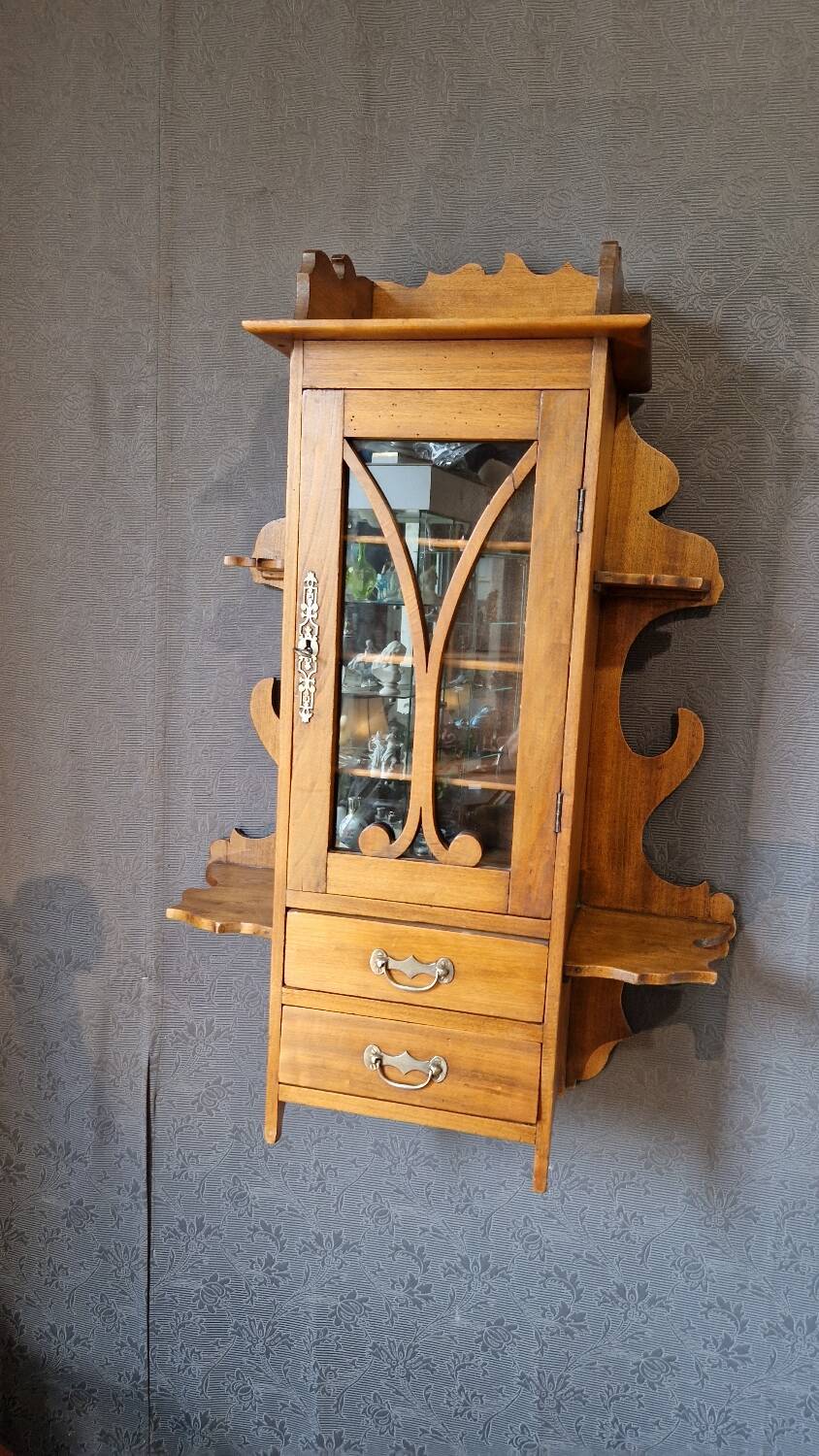 Art Nouveau wall shelf