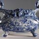 Ancient triptych of vases Giuseppe Mazzotti Albissola 20th Century