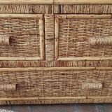 Vintage bamboo wicker rattan commodity