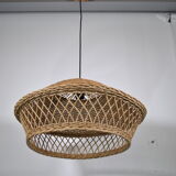 Rattan hanging lamp 1960