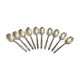 Box set 10 spoons a moka ercuis metal argente louis xvi bamboo baguette