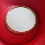 Mirror tray. year 60. brass entourage.