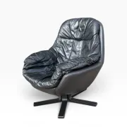 Leather swivel chair