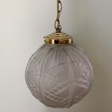 Glass bolt hanging lamp
