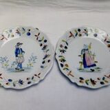 Malicorne plate old tableware character collection