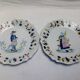 Malicorne plate old tableware character collection