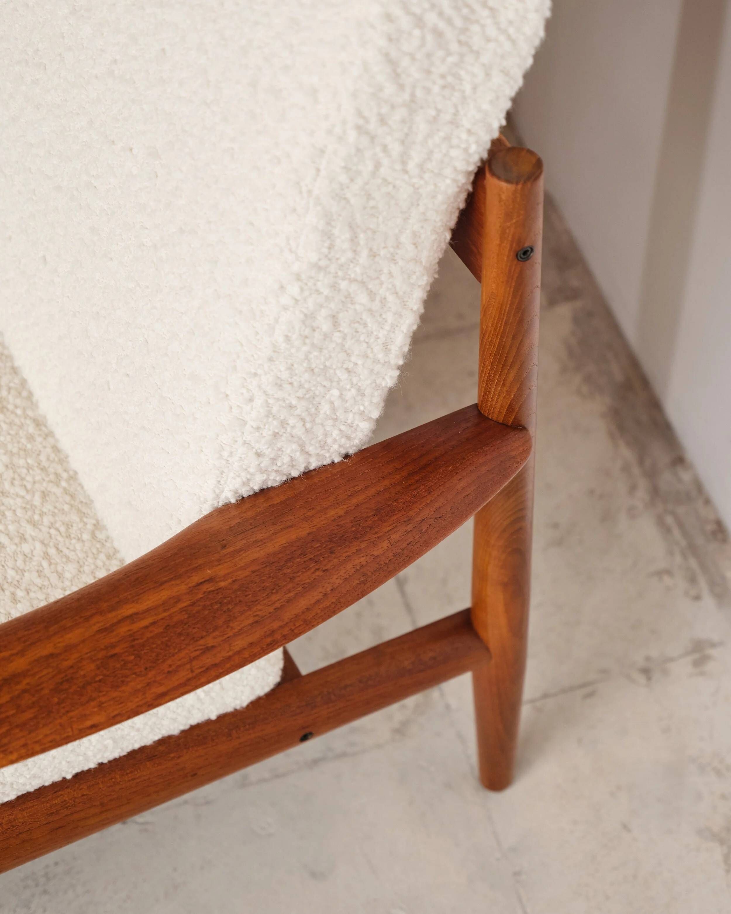 Three-seater sofa model 118 in teak by Grete Jalk, Denmark, 1950s.