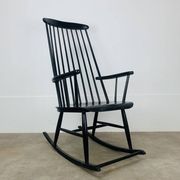 Rocking-chair scandinave style Tapiovaara, années 60