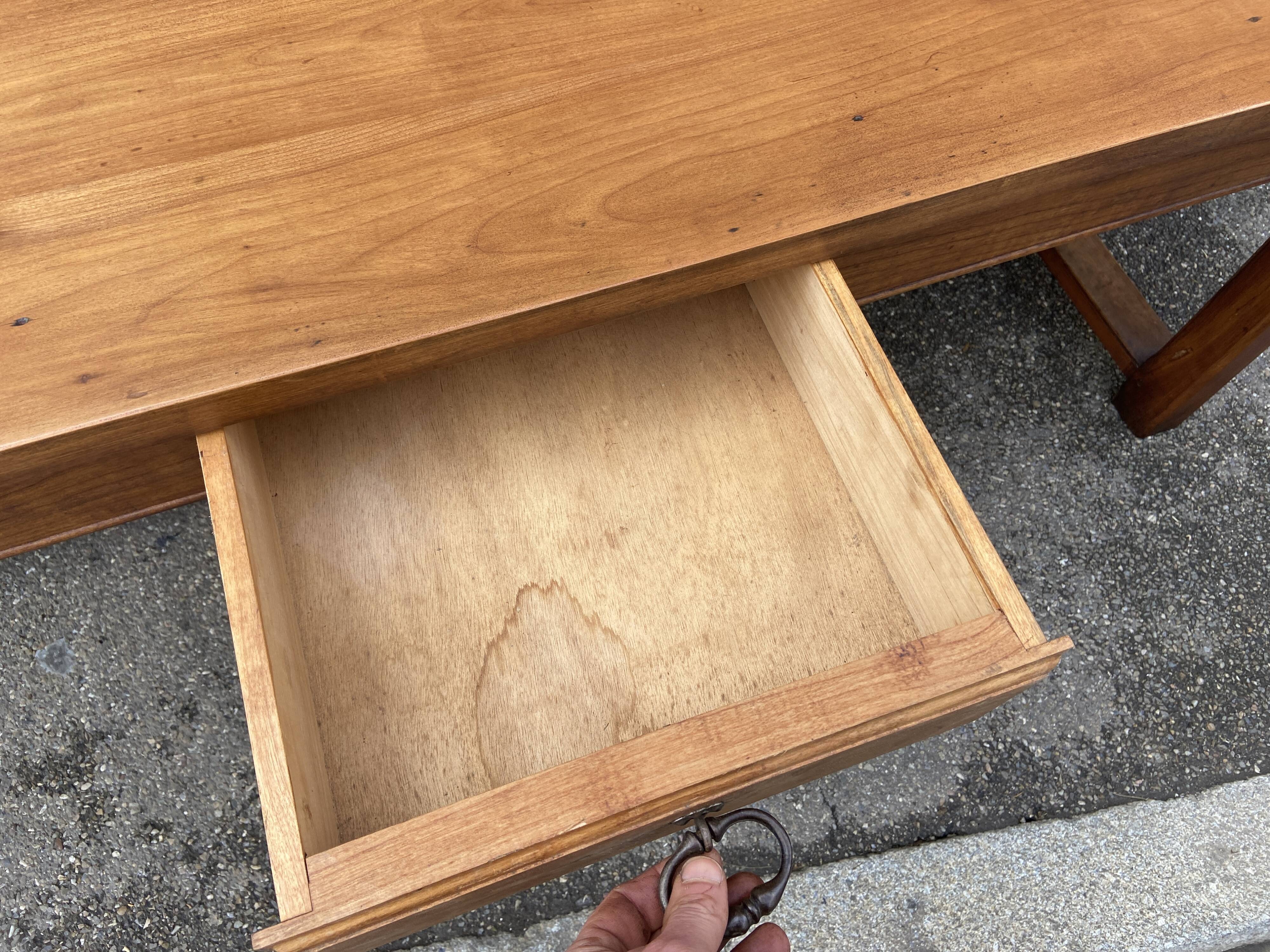 Cherry farmhouse table