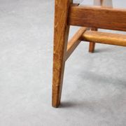 ULUV Mid-century wooden plant stand with glass shelf, Czechoslovakia, 1960s