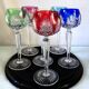 SAINT LOUIS 6 RHINE ROEMER WINE GLASSES SHAPE 229 DOUBLE CRYSTAL - 19.5 c