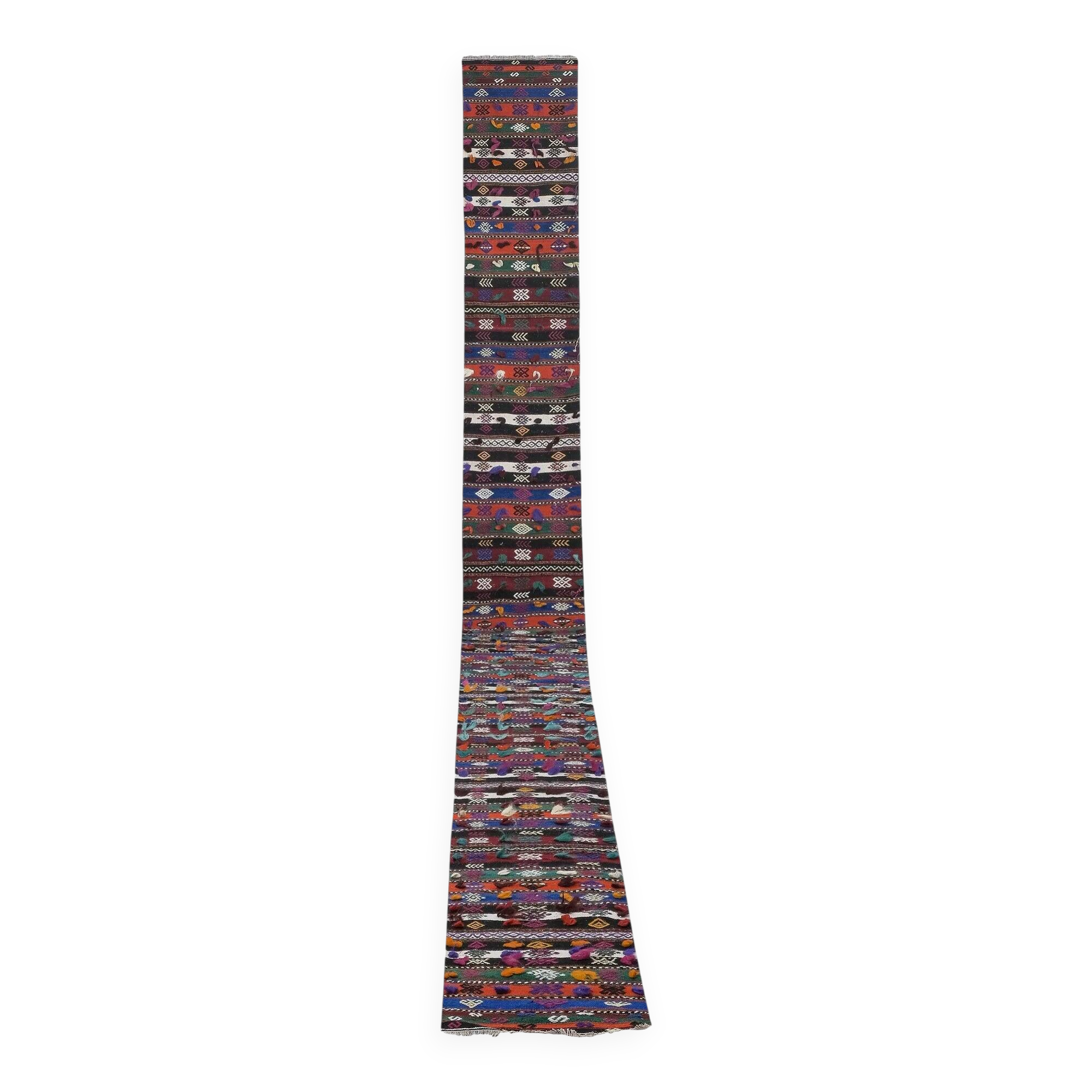 Tapis de couloir turc vintage