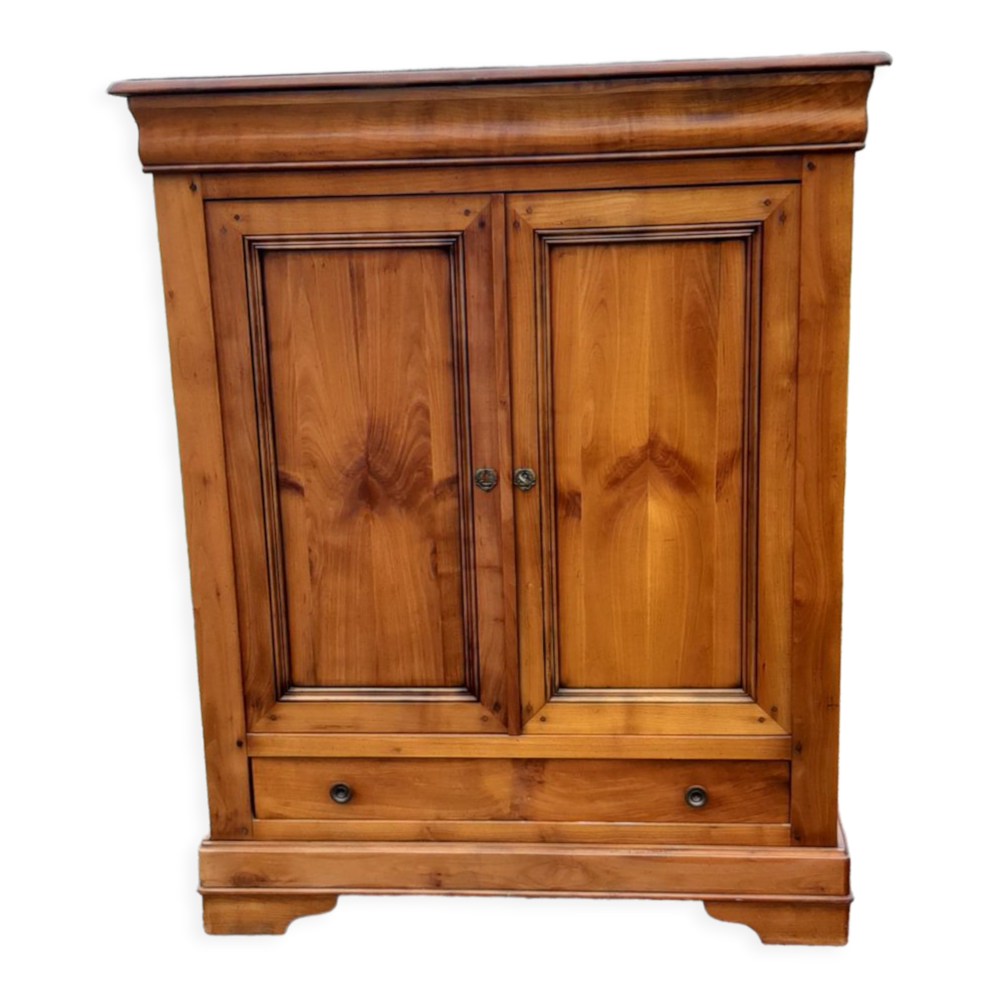 Cherry wood cabinet, 2 doors, 2 drawers