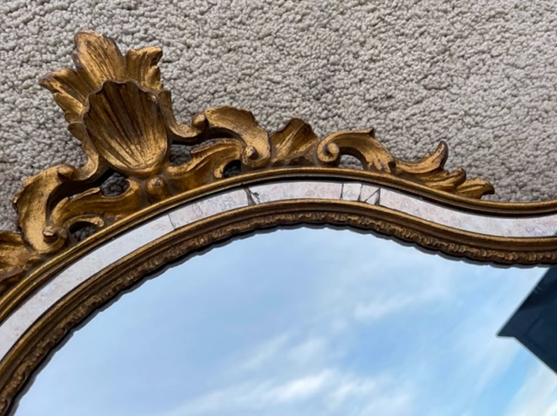 Miroir à parecloses 104x62 cm