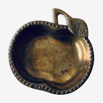 Vintage brass apple cup