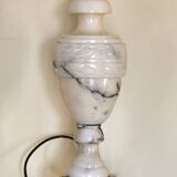 Alabaster lamp base - white stone lamp