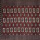 Handwoven red Boukhara oriental rug, 1960s