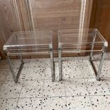 2 side tables by Marc Berthier