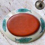 Vintage ceramic fish dish signed