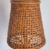 Vintage bamboo bedside lamp