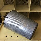 Pair of galvanized buckets basin garden bucket