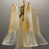 Italian Murano Glass Feather Pendant Lamp
